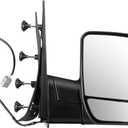 ECCPP Passenger Side Mirror, Right Rear View Mirror fit 2003-2013 for Ford E-150 E-250 2004-2013 for Ford E-350 E-450 Super Duty E-450 Power Manual Folding