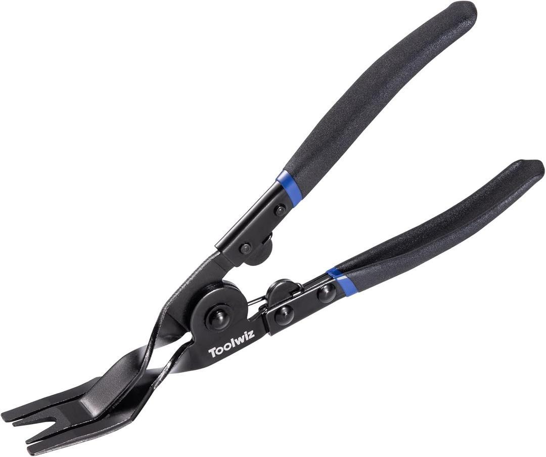 Toolwiz Panel Removal Tool Universal Auto Door Car Upholstery Trim Clip Removal Plier - Car Interior Clip Fastener Panel Pliers Automotive Prevents Damage to Trim Vehicle Dash Radio Audio Installer