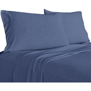 Brooklyn Flat Jersey Knit Sheet Set, French Blue, King