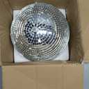 Disco Ball 12-Inch  Large Hanging Mirror Ball Disco Ball Decor for Disco Party Decorations, Weddings, Events, Disco Christmas Decor, and Home Celebrations
