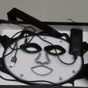 Red Light Mask for Face, 71 Colors Facial Care Mask, 850nm Infrared & Red Light Masks, Ergonomic Design for Home & Travel, Black