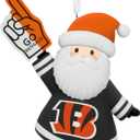 Hallmark NFL Cincinnati Bengals Santa Fan Christmas Ornament, Gifts for Sports Fans