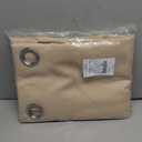 NICETOWN Room Darkening Extra Wide Curtain 102 inch Length, Grommet Thermal Curtain Voice Reducing Window Treatment for Sliding Glass Door/Bedroom, Biscotti Beige, W80 x L102, 1 Panel