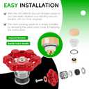 2-Pack Universal Outdoor Faucet Repair Kit with VACVBKX1B Vacuum Breaker Kit, Anti-Siphon Frost-Free Hose Bib Sillcock Valve Replacement, Wall Hydrant Complete Replacement Kit