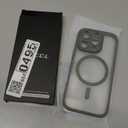 TOCOL Magnetic for iPhone 16 Pro Case, Upgraded Full Camera Protection, Compatible with Magsafe, Drop Protection, Translucent Matte Back Bumper for iPhone 16 Pro 6.3-Inch (Gray)