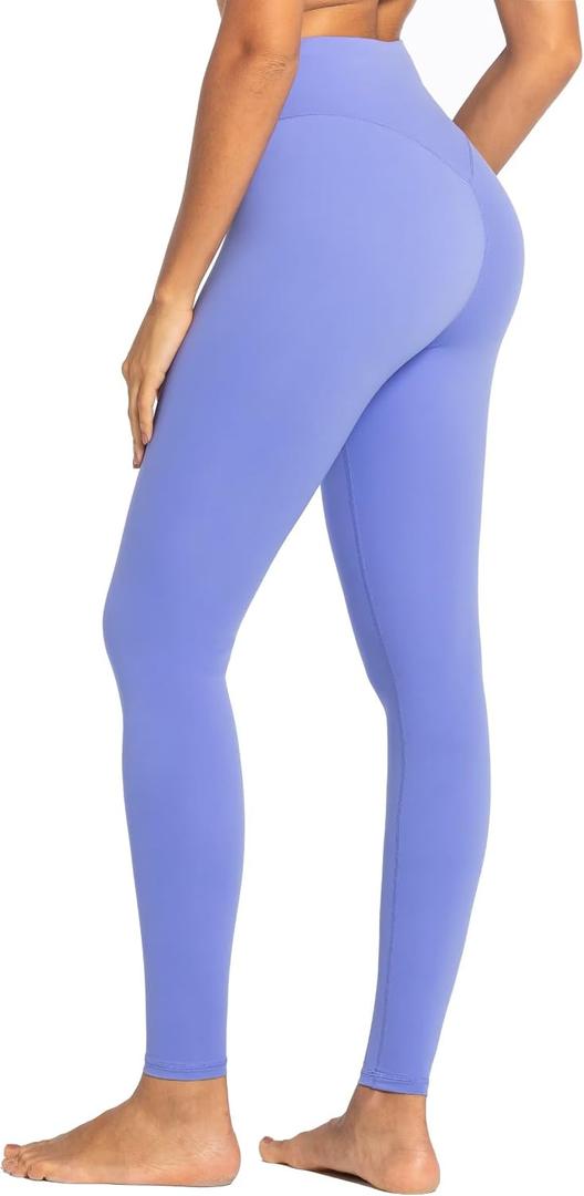 Sunzel Sunzfly Workout Leggings for Women, Tummy Control Compression Workout Gym Yoga Pants, High Waist & No Front Seam Lycra (Blue, M)