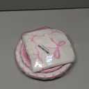 CANREVEL 96 PCS Bow Party Plates Serve 24, Bow Plates and Napkins Forks Set, Disposable Tableware for Birthday Supplies Party Decorations for Grils Kids Women