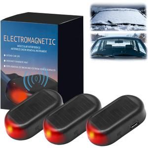 3pcs Anti-Freeze Electromagnetic Car Snow Removal Device, 2026 Car Interference Antifreeze Instrument, Defroster for Car Windshield, Snow Removal for Cars, Easy Set up Fit for All Vehicles