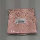 CENLBJ Pink and Rose Gold Paper Plates-50 Pack- 25 * 7inch Paper Plates & 25 * 6.5inch Napkins,Pink Plates and Napkins Party Supplies for Birthdays,Baby Showers and All Occasions