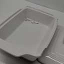 HVH Ceramic Casserole Dish with Lid - Oven Safe, 9x13 Rectangular Baking Dish, 3.5 Quart, Farmhouse Style (White)