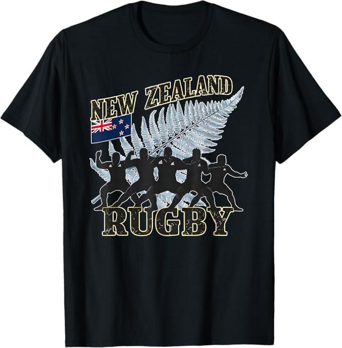 New Zealand Rugby Fan shirt All black Haka Maori dance T-Shirt Size M