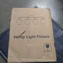 Indoi 4-Light Bathroom Light Fixtures, Black Bathroom Lights Over Mirror with Clear Glass Globe Shade, Vanity Lights for Bathroom Kitchen Living Room Hallway Cabinet Bedroom Porch