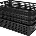 Really Good Stuff 14x10 Desktop Paper Storage Basket - Black