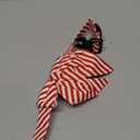 Malier Christmas Dog Collar with Bowtie, Classic Red Stripe Dog Christmas Collar for Girl and Boy, Cute Adjustable Dog Collars Puppy Collar for Small Medium Large Dogs Cats Pets (Small, Red Stripe)