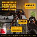 LoopRope 5ft Heavy Duty Bungee Cord with Hooks Patented Adjustable Multi-Loop Tie Down System for Truck Bed, Trailer, ATV, RV and More, Knot-Free Outdoor Accessory, Includes 4 Carabiners, 4PACK