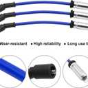 Hoypeyfiy 8 PCS 10.2 MM Racing Spark Plug Wires 88894393 88892762 Replacement for Escalade Silverado Avalanche Tahoe W4500 Tiltmaster Sierra Yukon H2 4.8L 5.3L 6.0L 8.1L 1999-2007