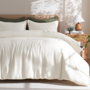 PHF 3 Pieces Cream Waffle Weave Comforter Set King Size - Ultra Soft Textured Waffle Comforter with 2 Pillow Shams, Lightweight Breathable Comfy Bedding Set for All Season, Cream
