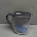 Brita Small 6 Cup Water Filter Pitcher, 1 BritaPlus Filter, Metro, Black