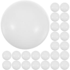 25pcs Plastic Hollow Bingo Balls - Openable Raffle Balls for Vending Machines & Birthday Parties (White)
