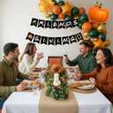 FriendsThanksgiving Decorations Party Supplies Friends Theme Party Banner Orange and Green Balloons Maple Leaf Star balloons for TV Show Fans Party Happy Friendsgiving Fall Thanksgiving Decorations