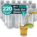 Reli. (220 Count 1 oz Plastic Shot Glasses Disposable | Clear Jello Shot Cups | Mini Plastic Cups for Party, Sauces, Samples | BPA Free, Shatterproof, 1oz Mini Glasses Disposable