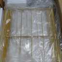  UNITSTAGE Shoe Rack with Coat Rack, 8 Tier Tall Shoe Storage Organizer with Hooks, 3-in-1, Wooden Top Shelf, Sturdy Frame, Metal Clothes Hanger Stand for Entryway, Closet, Gold 