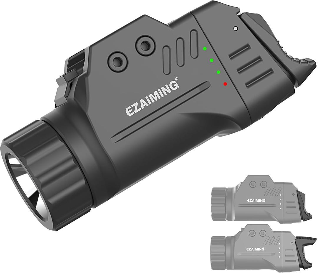 Weapon Light 1000 Lumen Compact Pistol Flashlight for Glock and Picatinny Rail
