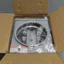 100 Amp Meter Socket, 4 Jaw Meter Base, 600V 3 Wire Ring Type, with Horn Bypass Meter Cover Plate, Suitable for Overhead/Underground Feed