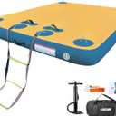 AWSUM Inflatable Floating Dock Air Dock Platform, 6ft/8ft Non-Slip Inflatable Water Mat Floating Island Raft for Lake Pool Beach Ocean