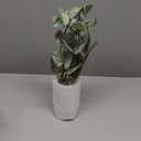 Bessol Artificial Eucalyptus Stems in Glass Vase with Faux Water, 13.5 Fake Plants for Home Decor, Coffee Table Centerpieces, Office, Bathroom & Farmhouse Weddings - Faux Greenery Plants Decorations