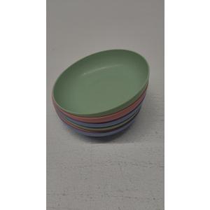 6 PACK 6 Inches Lightweight Mini Wheat Straw Plates Reusable Plate Set