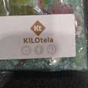 Kt KILOtela - Digital Printing Canvas Fabric Half Panama Organic Cotton Decoration Upholstery Cushion Tablecloths 56*40 Width Flowers Alphonsine Green Garnet - 1 Meter