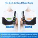 VELPEAU Arm Sling Shoulder Immobilizer for Women and Men, Fit Left or Right Arm - Rotator Cuff Support Brace -Medical Sling for Shoulder, Clavicle, Elbow Injury (Comfort Type, Medium: Bust 29.5-33.5)