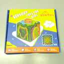 Creative 3D Sensory Cube Toys for Children with Autism,Silicone Fingertip Cube Toys for Anxiety Relief, Focus, ADHD & Autism,Suitable for Children and Adults,with 20 Silicone Strings (Green)