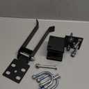 Double Gate Latches with Padlock Holes Adjustable Chain Link for 1.375in Frame