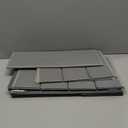 YOUDENOVA Hanging Closet Organizer and Storage, 6-Shelf Closet Hanging Shelves | Sturdy Bamboo Structure Cloth Hanging Storage, Sweater Organizer, 11.8 x 11.8 x 47.2, Light Grey