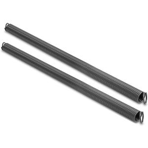 Pair of 110 lbs Heavy Duty Garage Door Extension Springs Stretch Spring,High Precision Electrophoresis Black Coated for Corrosion Resistance,MIN 18000 Cycles for 7ft Garage Door Springs Replacement