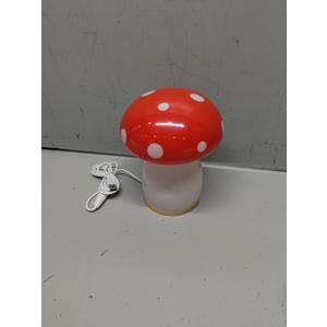 BECCOBEAT Mushroom lamp for Bedroom Night Light Glass Vintage Retro Funky Cute Lamp Small Lamps Bedrooms Bedside Bed Side Table Nightstand Desk Aesthetic Cottagecore 70s Room Decor (RED) (B01)