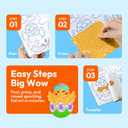2 x Klever Kits Easter Foil Art Kit for Kids - Arts & Crafts Supplies, Mess Free Coloring, Easter Basket Stuffers, Foil Foam Stickers, Creative Travel Toys, Birthday Gifts for Boys & Girls Ages 4 and Up