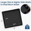 32 X 30 inch Large Thickened Silicone Washing Machine Drip Pan, 33*30 inch