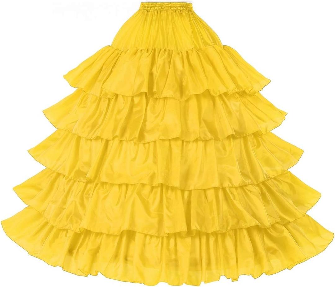 BEAUTELICATE Petticoat Hoop Slip Underskirt Women Wedding Dress Skirt Gown, S/M