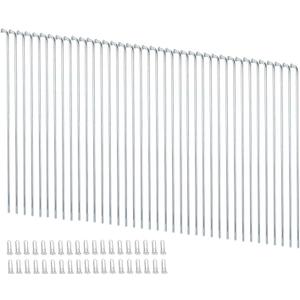 Bike Spokes Electric Bicycle E-Bike Tricycle Wheel Silver Spokes 12G 2.5mm Steel 45mm-254mm with Nipples 38pcs(Silver,12G-100mm)