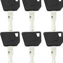 14607 Ignition Keys 701 45501 14707 14603 5755124 8035807 Replacement for J-CB 3CX Bo-mag Dynapac Te-rex Vibromax Bob-cat New Ho-lland Vo-lvo Mini Excavator (Pack of 6)