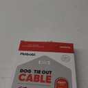 Petbobi Dog Tie-Out Cable 30ft - Outdoor Leash 4mm Metal Cable with Shock Absorbing Spring 360 Swivel Clips, Chain for Dogs Yard Camping, Fit Small Medium Large Pets Up to 120lbs, Black (30ft/120lbs)