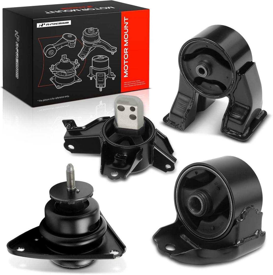 A-Premium 4PCS Engine Motor Mount and Transmission Mount Set Compatible with Hyundai Elantra 2007-2012 L4 2.0L Hatchback, Automatic Transmission, Replace # 219102H150, 218100Q000