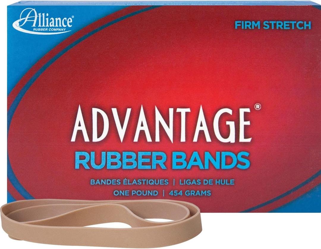 Alliance 27075 Rubber Bands Size 107 1 lb. 7-Inch x5/8-Inch Approx. 40/BX