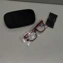 miyya Stylish Reading Glasses for Women, Cheaters Eyeglasses, Oversized Blue Light Readers, Fashion Eye Glasses (Red)