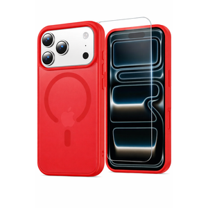 TORRAS Magnetic Slim-Fit for iPhone 17 PRO MAX Case, Ultra-Thin 17 ProMax Phone Case Compatible with MagSafe, Red