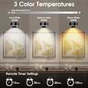 Picture Lights for Wall, 3 Lighting Modes Magnetic Art Display Light,Battery Operated Led Painting Light with Remote Control Dimmable & Timer,3Pack Black