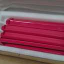 4 Pcs 18.7 Inch Hot Pink Acrylic Mahjong Tile Racks with Pushers for Game Night American Mahjong Racks Tile Set for Mah Jong Lovers and Beginners